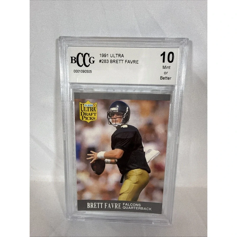 1991 Fleer Ultra Brett Favre #283 Atlanta Falcons Rookie Card BCCG 10 Mint